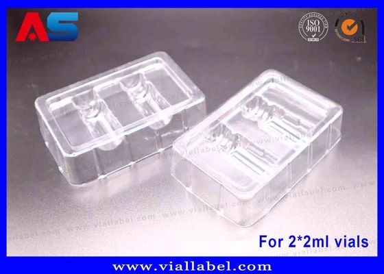 2 ml Bottle Blister Trays For peptides / Hcg Package Blisters 50um Spessore Blister Clear Trays