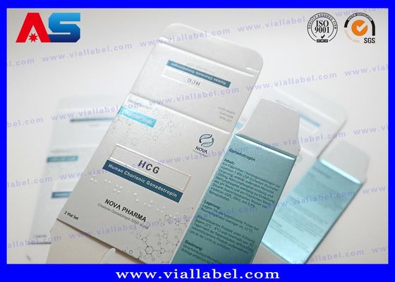 Cartone di carta peptidica di alta qualità 3 ml Confezione per 2 flaconcini da 3 ml Disegno gratuito MOQ 500 set