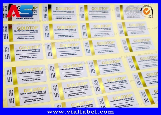Adesivo forte 10 ml Adesivi per flaconcini Stampa in foglio d' oro per iniezioni Peptidi liofilizzati