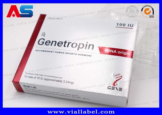 Anti-Aging 191AA Iniezione Piccole fiale da 3 ml Scatola Farmaceutica E Etichette Stampa Genetropina