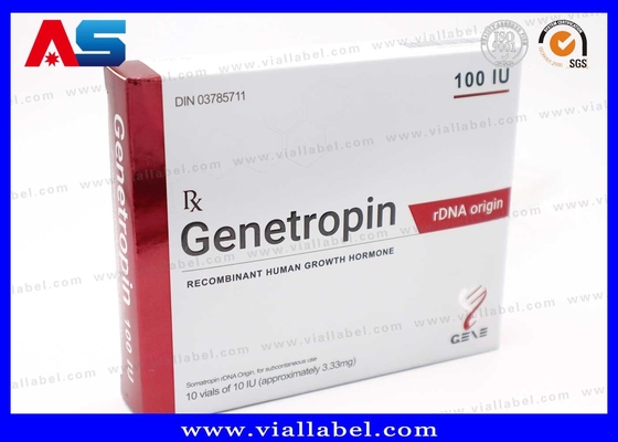Anti-Aging 191AA Iniezione Piccole fiale da 3 ml Scatola Farmaceutica E Etichette Stampa Genetropina