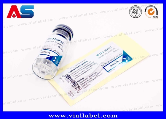 10ml Labels To Go On Sterile Injection Vials , Custom Stickers Printing Metallic Colors