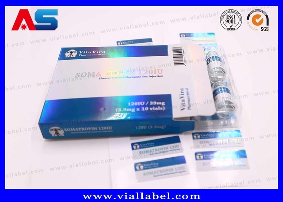 Custom Labels For Peptide Vials , Printed 2ml Vial Stickers For Peptides Glass Bottles