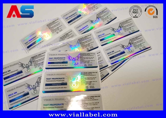 Custom Labels For Peptide Vials , Printed 2ml Vial Stickers For Peptides Glass Bottles