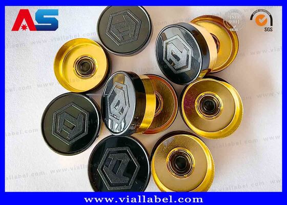 20mm Flip Off Caps Logo personalizzato, Flip Top Bottle Caps Logo personalizzato inciso MOQ 30000pcs