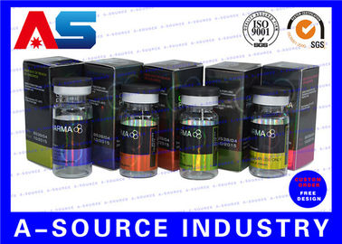 Immagazzinamento di medicinali 10 ml Bottiglie per flaconcini Bodybuilding Cartone Stampa laser ologramma con etichetta adesiva Cartoni di carta enantato