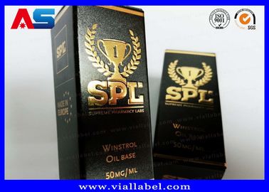 Immagazzinamento in cartone stampato 10 ml Bottiglie con coperchio Gel per bodybuilding Fogli d' oro Imballaggio Fogli d' oro / effetto ologramma