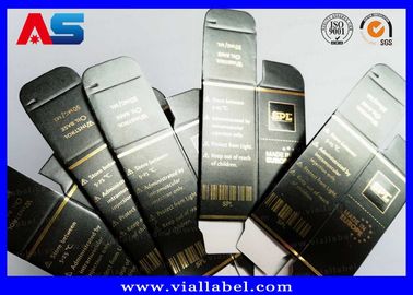 Immagazzinamento in cartone stampato 10 ml Bottiglie con coperchio Gel per bodybuilding Fogli d' oro Imballaggio Fogli d' oro / effetto ologramma
