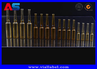 Sterial ammassa bottiglia ambrata dell'iniezione intramuscolare della fiala delle fiale di vetro di 10ml 1ml 2ml