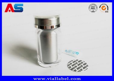 Le bottiglie di pillola di plastica di salute rossa 45ml con l'anello di tirata ricoprono/guarnizione sensibile della protezione