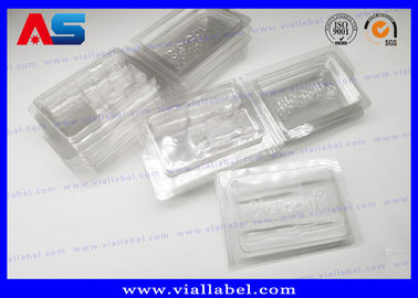 PVC trasparente Ampolata Blister Packaging Tray For Medication 2 ml Vials Engrave Embossing Blister packaging farmaceutico
