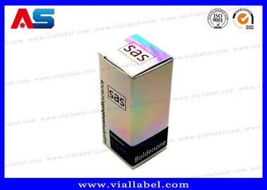 Laser olografico 30 ml Bottiglie Scatole di cartone Carta / PET / PVC Materiale scatola di imballaggio per medicinali