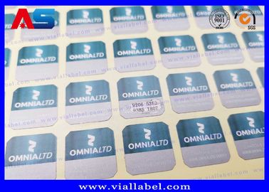 Adesivi di codice di sicurezza personalizzati per farmacia quadrato 2 cm anti-falso adesivo vuoto di scopo
