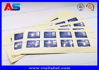 Adesivi in foglio oro / argento Etichette di bottiglie di peptidi 5ml Stampa Matt Laminazione Vial Sticker Maker Per Farmaceutici