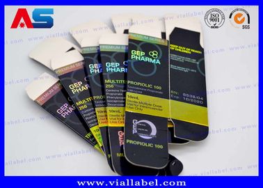 Stampa olografica lucida 10 ml Bottiglie Scatole Stampa Disegno personalizzato 10 ml Bottiglia scatola di carta