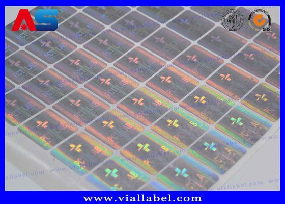 Grandi adesivi olografici 2D senza vuoto personalizzati per l'impressione di adesivi olografici 20 x 20 mm