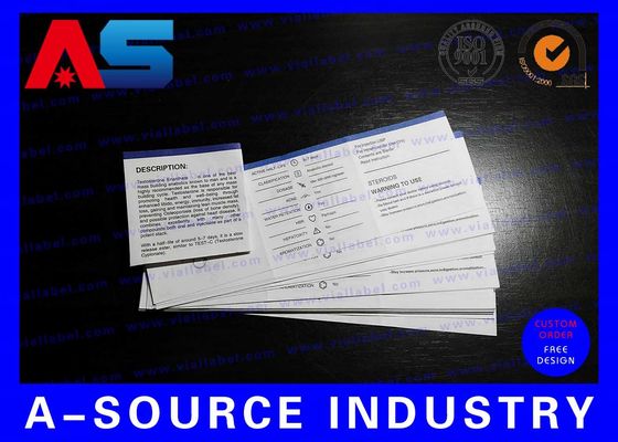 Stampa di volantini farmaceutici per la stampa di foglietti illustrativi di olio per il bodybuilding peptidico