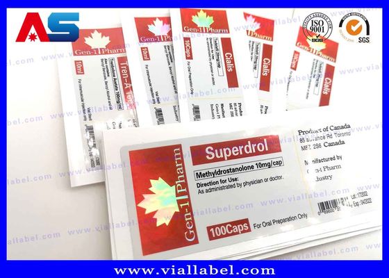 2ml / 5ml / 15ml / 20ml 10ml Etichette del flaconcino Laser Etichette del flaconcino in vetro Hologramma personalizzato