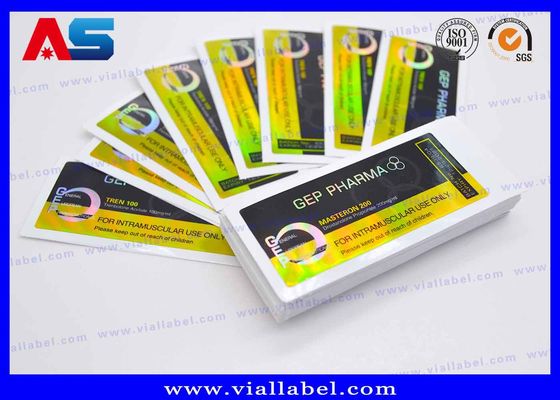 CMYK Stampa Holografica Etichetta del flaconcino HCG Spessore 50um 100 compresse etichetta