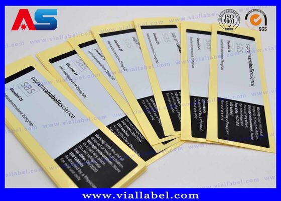 CMYK Stampa Holografica Etichetta del flaconcino HCG Spessore 50um 100 compresse etichetta