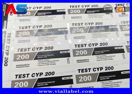 CMYK che stampa 10ml Vial Labels For Glass Medicine su ordinazione imbottiglia