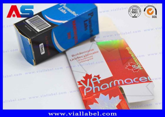 Carta ologramma Anavar Peptide orale Medicina Imballaggio Scatola etichette di bottiglia 10ml scatole