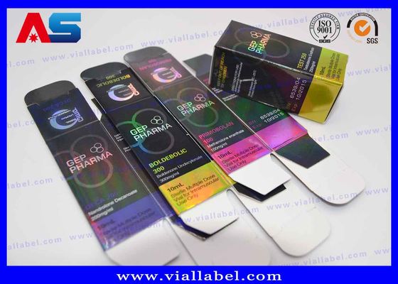 Carta ologramma Anavar Peptide orale Medicina Imballaggio Scatola etichette di bottiglia 10ml scatole