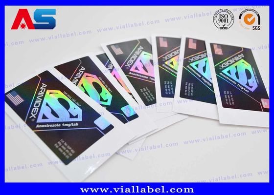 Ologramma del laser che stampa le etichette 10ml e le scatole adesive per le etichette su ordinazione dell'autoadesivo del peptide anabolico