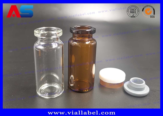Bottiglie trasparenti 10 ml Piccole fiale di vetro 24 mm di larghezza 45 mm di altezza Uso per BIO Test 2 ml fiale di vetro
