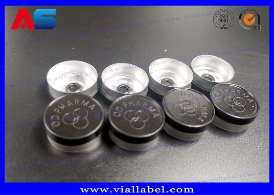 Flaconi tubolari in vetro miniaturizzati, flaconi in vetro ambrato blu con coperchi in gomma sicuri per fiale da bodybuilding