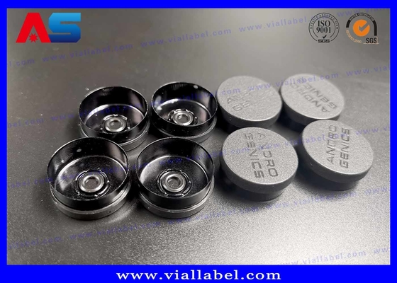 Polipropilene Viola di Medicina viola Capo di Crimper, Capo di bottiglia di alluminio Sigilli 32 mm galvanizzanti nero