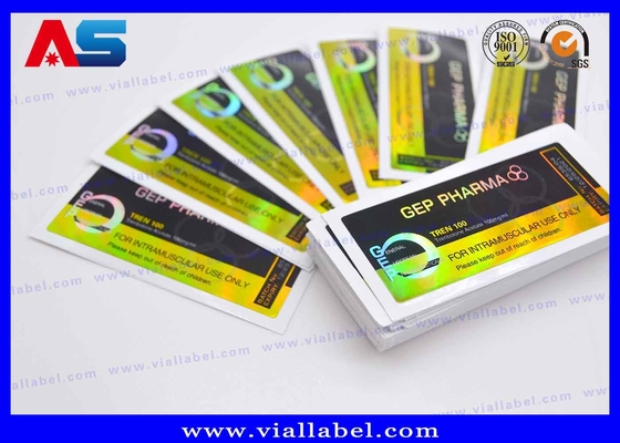 Etichette per flaconcini RX 10 ml, Film adesivo laser Etichette personalizzate per flaconcini Etichette di design clinico per flaconcini di vetro