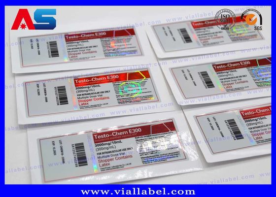 Ologramma dell'etichetta di Pharma 10ml che stampa imballaggio farmaceutico per la bottiglia sterile dell'iniezione
