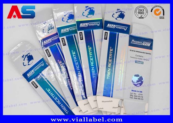 Scatole per flaconi di peptidi per stampa olografica Etichette per la crescita muscolare Mix / flaconcini di peptidi