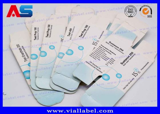 Scatola personalizzata per la conservazione di fiale olografiche, stampa di scatole per fiale da 10 ml e imballaggi / piccole scatole per imballaggio