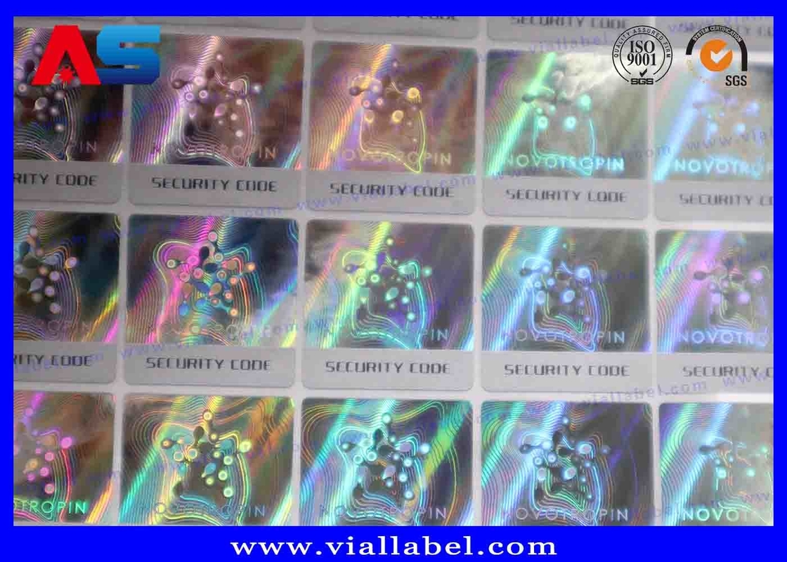 Stampa dell'etichetta del QR Code dell'autoadesivo del graffio 3D e variabile olografiche su ordinazione di colore