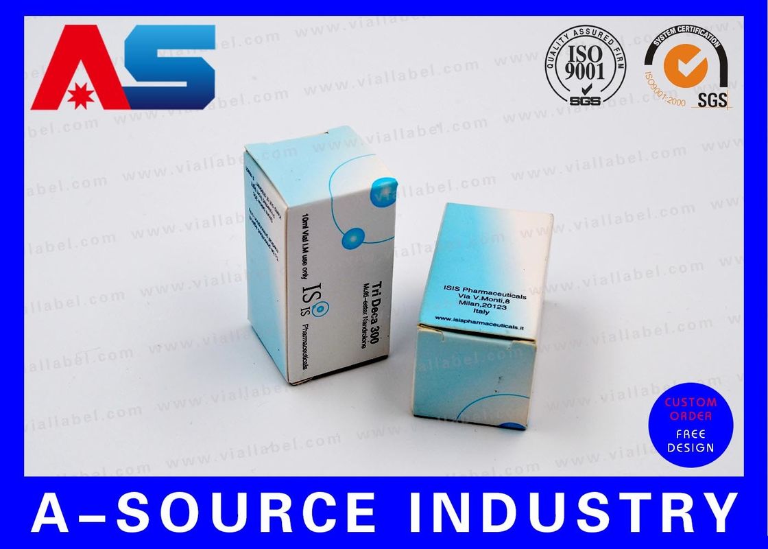 Aceter Peptide Vial Storage Box Matt Finish Anti - False Blue White Printing per l' imballaggio per bodybuilding