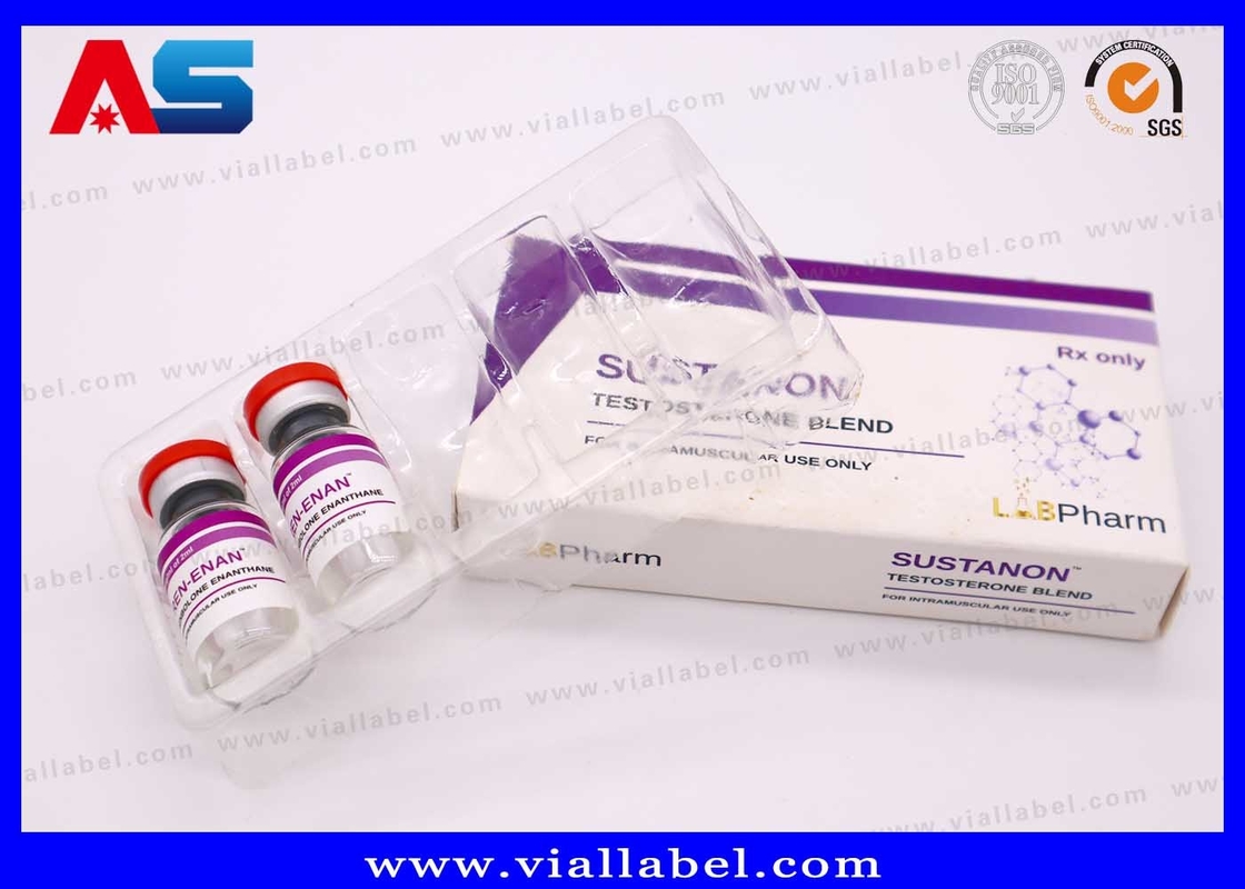 Imballaggio in vesciche di plastica personalizzabile per iniezioni farmaceutiche 10 ml Box Mock Up Service disponibile