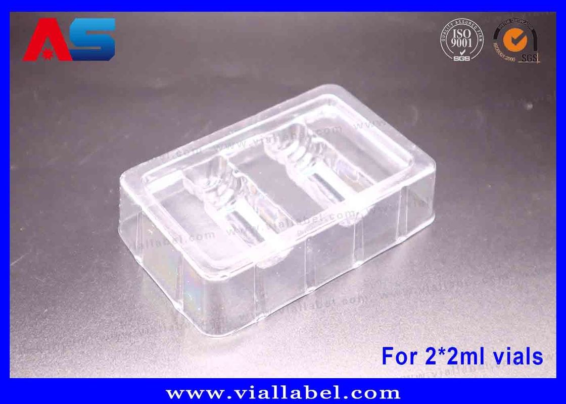 2 ml Bottle Blister Trays For peptides / Hcg Package Blisters 50um Spessore Blister Clear Trays