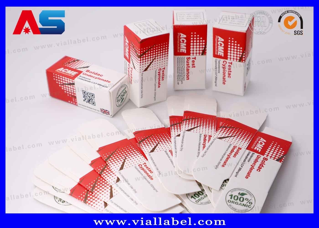Hcg di alta qualità Piccolo flaconcino e scatola di stampa, confezione in cartone peptidico per 2 flaconcini da 2 ml