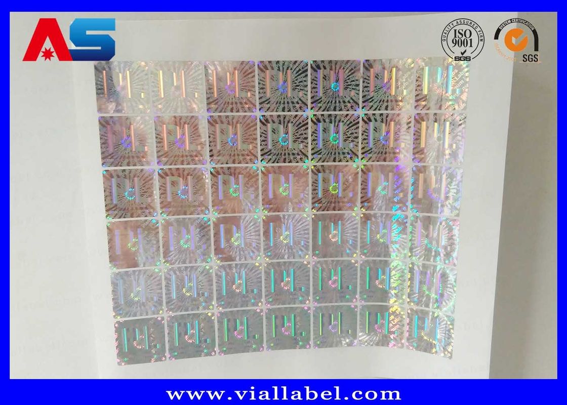 Matrix Laser Custom Holographic Sticker Vinyl Hologram Void per la scatola di stoccaggio del flaconcino 3d hologramma laser