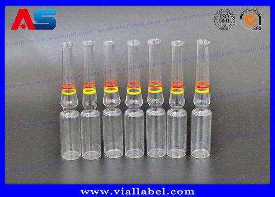 Vetro trasparente a colori trasparente 1 ml / 3 ml / 5 ml Ampolata con anelli decorati