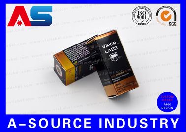 Argento/oro/piccoli colori su ordinazione di stampa professionali impressi colore metallico delle scatole di stoccaggio 10ml