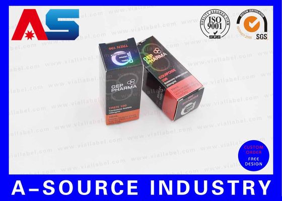 Etichette per imballaggi farmaceutici di marca per scatole stampa CMYK progettazione professionale / flaconcini peptidici