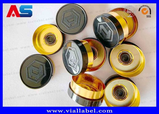 20mm Flip Off Caps Logo personalizzato, Flip Top Bottle Caps Logo personalizzato inciso MOQ 30000pcs